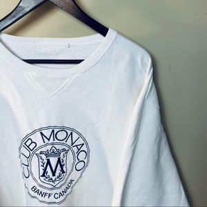 Vintage Club Monaco white sweater. 3/4 length sleeve( Banff)